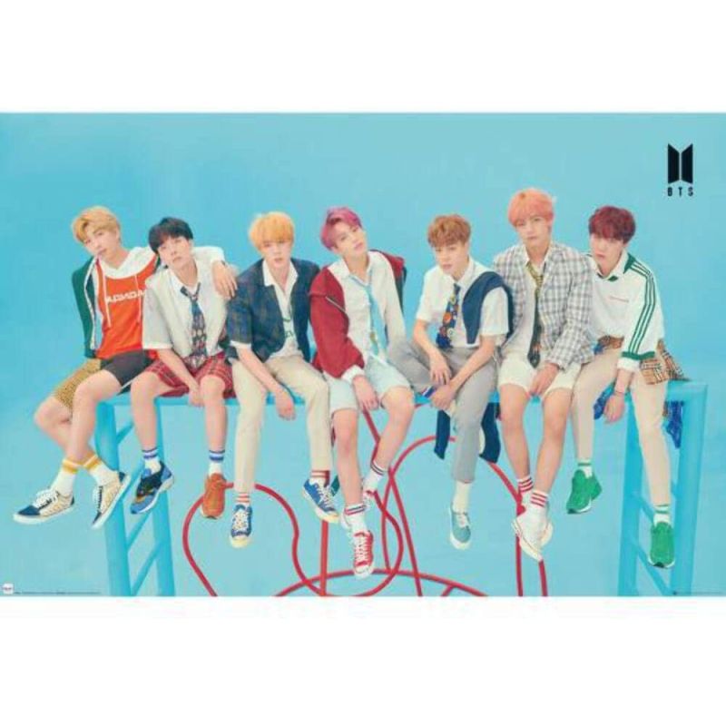 BTS Group Blue Maxi Poster