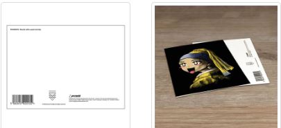 VINCENT TRINIDAD (KAWAII WITH A PEARL EARRING) POSTCARD PRINT A6 (1 CARD SUPPLIED)