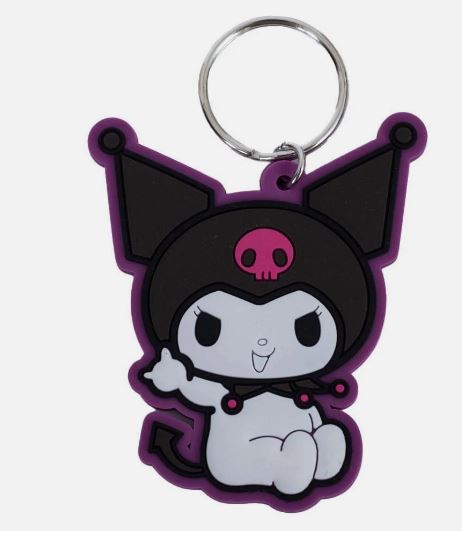Kuromi Rocking PVC Keyring