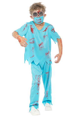 Zombie Surgeon Fancy Dress Costume (Age 9-10)