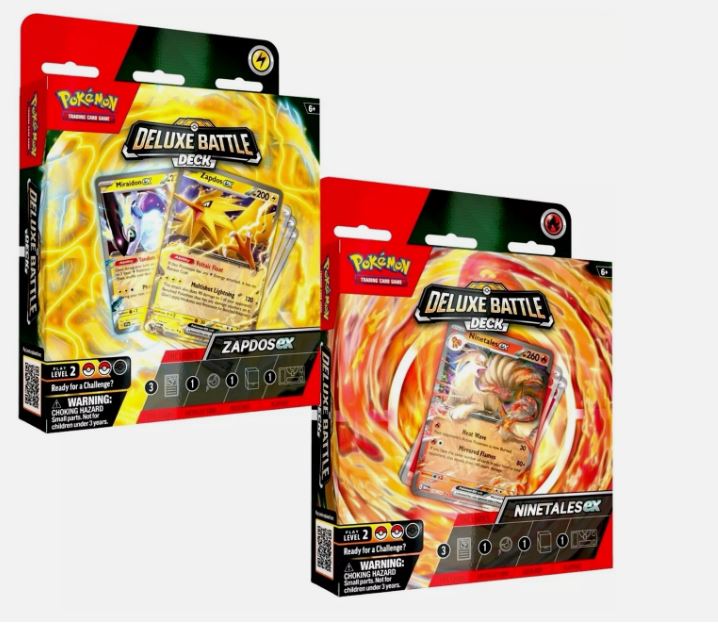 Pokemon TCG Ninetales EX & Zapdos EX Deluxe Battle Deck (ONE SUPPLIED)