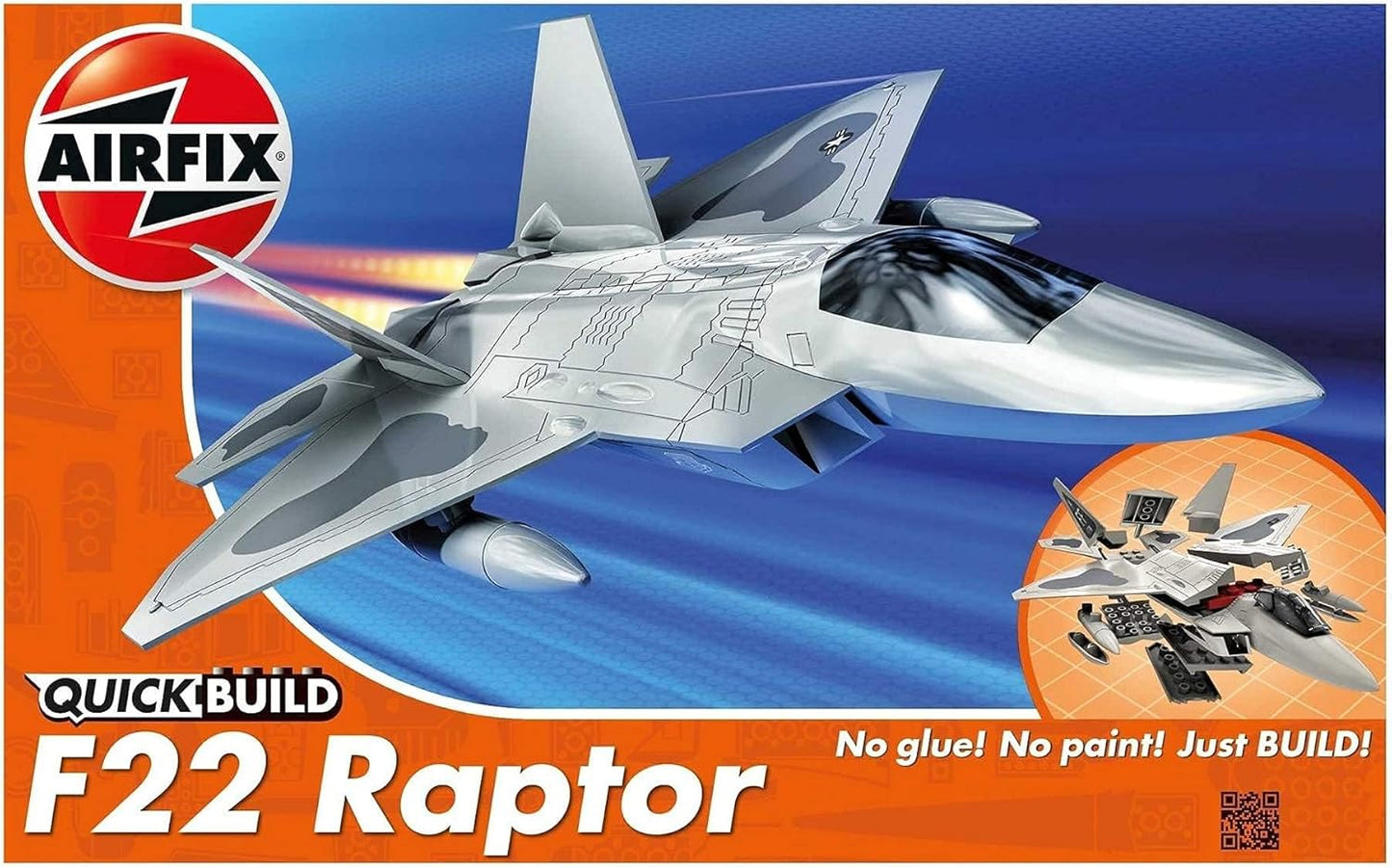 Airfix QUICKBUILD Model Aircraft Kits - F22 Raptor Model Building Kit