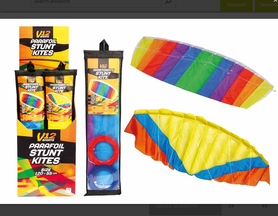 V12 Stunt Kite - Airstorm Parafoil