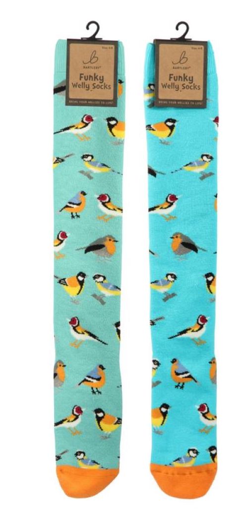 Funky Welly Socks - Garden Birds (1 SUPPLIED)