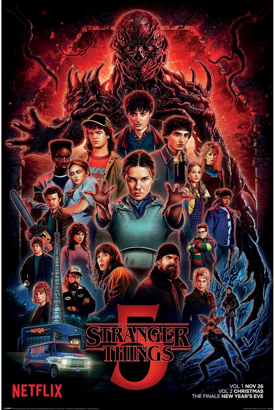 Stranger Things Final Season Poster, Season 5 Maxi Poster 61cm x 91.5cm