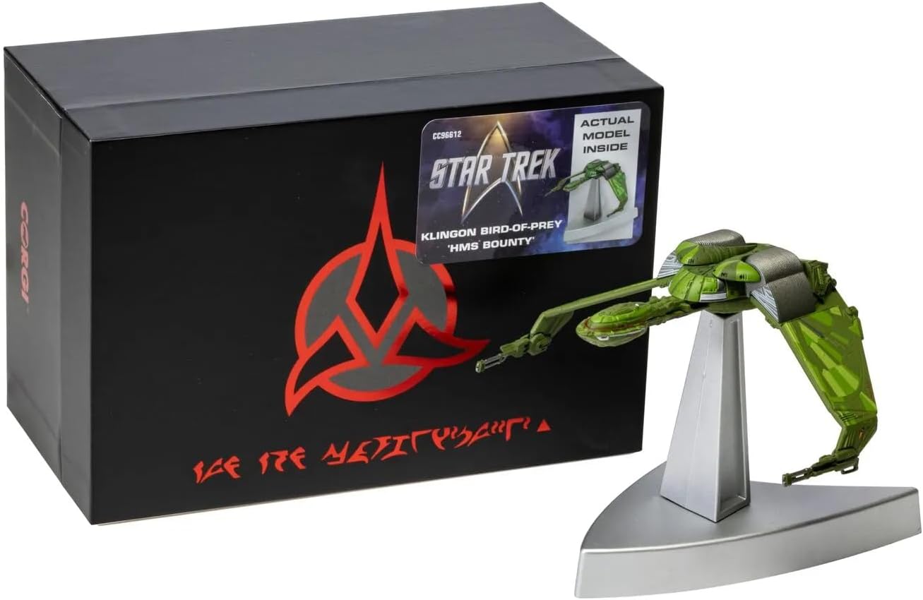Corgi Star Trek Klingon Bird-of-Prey 'HMS Bounty' Die-Cast Model with Display Stand - Star Trek IV: The Voyage Home