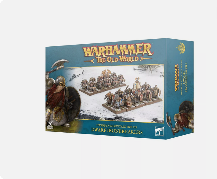 THE OLD WORLD DWARFEN MOUNTAIN HOLDS DWARF IRONBREAKERS