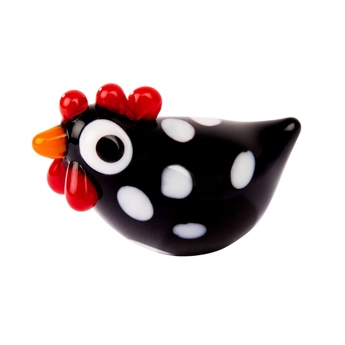 GLASS CHICKEN ORNAMENT