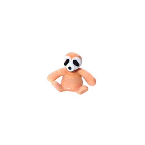 GLASS SITTING SLOTH ORNAMENT HAND BLOWN