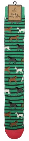 Funky Welly Socks - Galloping Horses