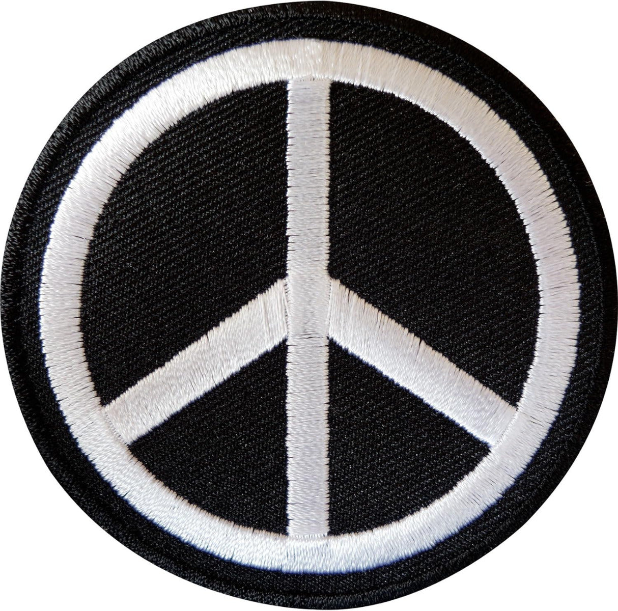 Iron On/Sew On Peace Sign Cloth Patch Embroidered Badge