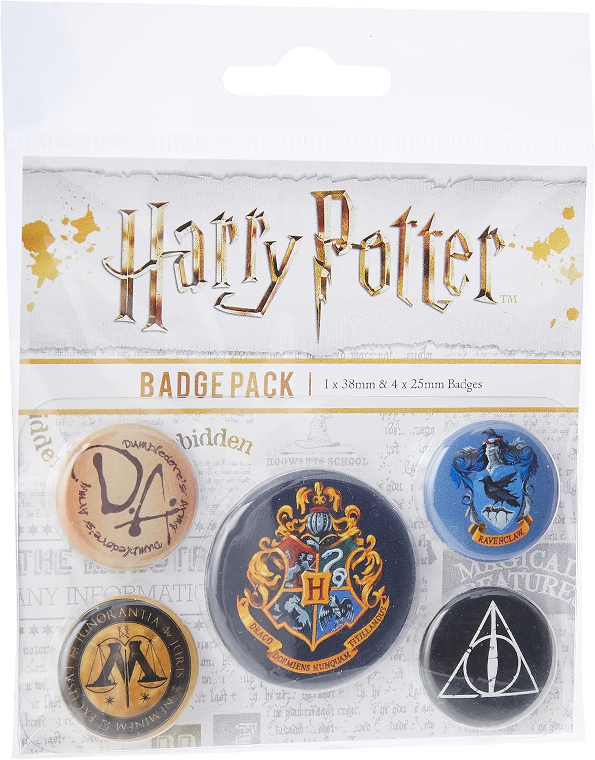 Harry Potter Hogwarts Badge Pack