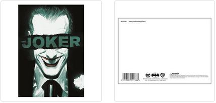 JOKER (PUT ON A HAPPY FACE) POSTCARD PRINT A6 (1 CARD SUPPLIED)