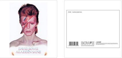 DAVID BOWIE (ALADDIN SANE) POSTCARD PRINT A6 (1 CARD SUPPLIED)