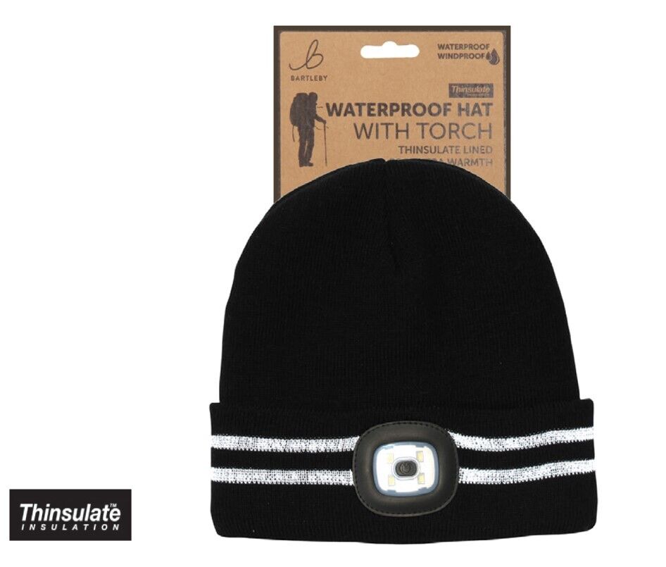 Mens Waterproof Hat with Light