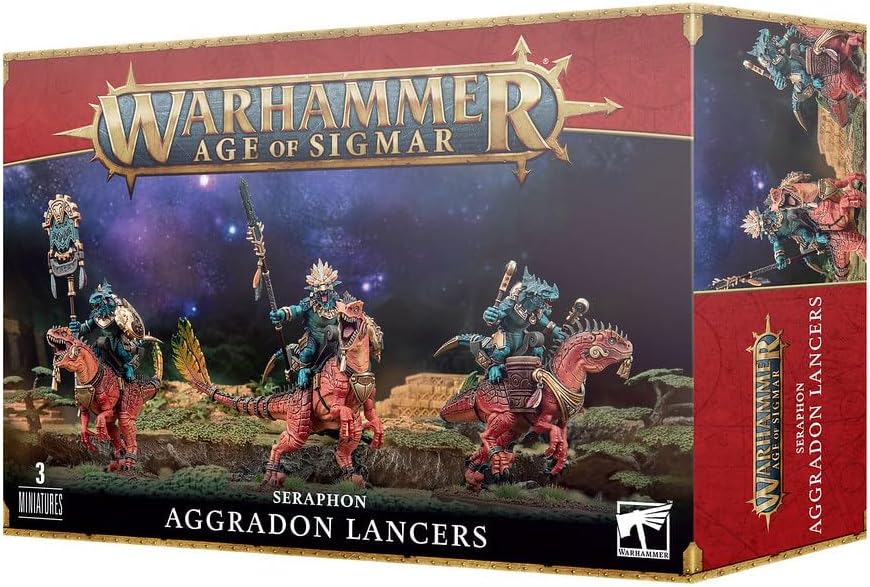 Warhammer Age of Sigmar Games Workshop Seraphon: Aggradon Lancers