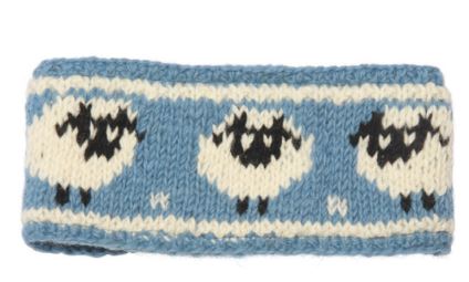 Wool Knit Head Band - Sheep
