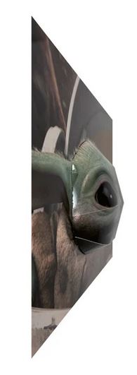 The Mandalorian (Grogu Face) 3D Poster (Popheads)