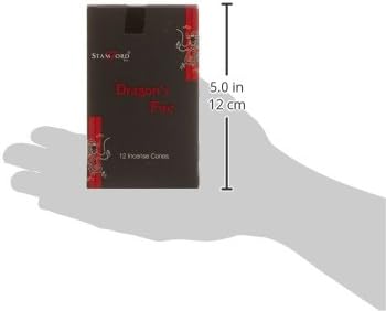 Stamford Black Incense Cones - Dragons Fire