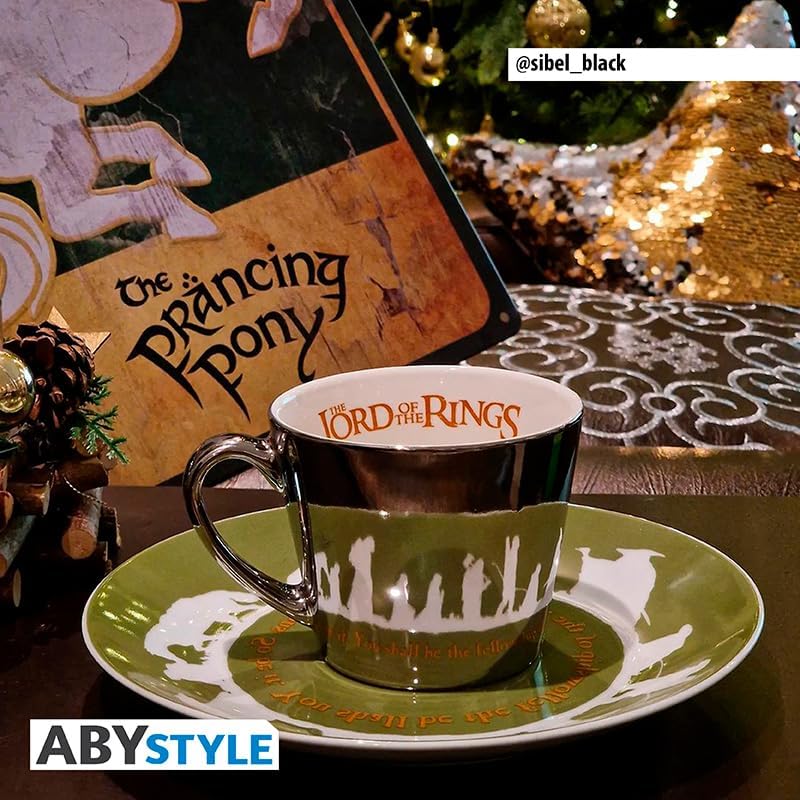 LORD OF THE RINGS Mirror Mug and Plate Set