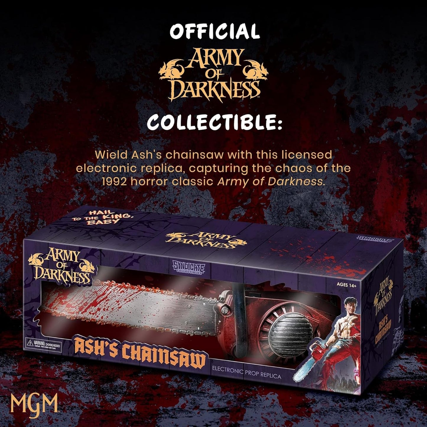 Army of Darkness Ash's Chainsaw 1:1 Scale Electronic Prop Replica
