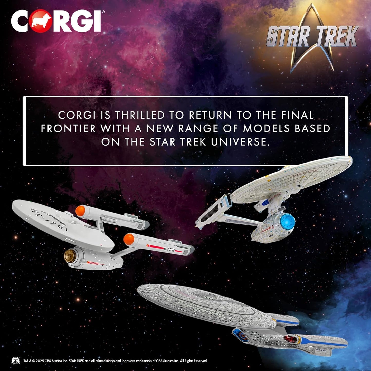 Corgi Diecast Spaceships - CC96610 Star Trek - USS Enterprise NCC-1701 (The Original Series)