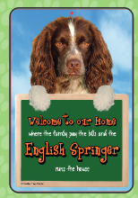 English Springer Welcome Hang-up