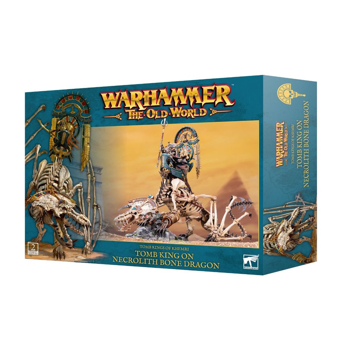 Tomb King & Liche Priest on Necrolith Bone Dragon
