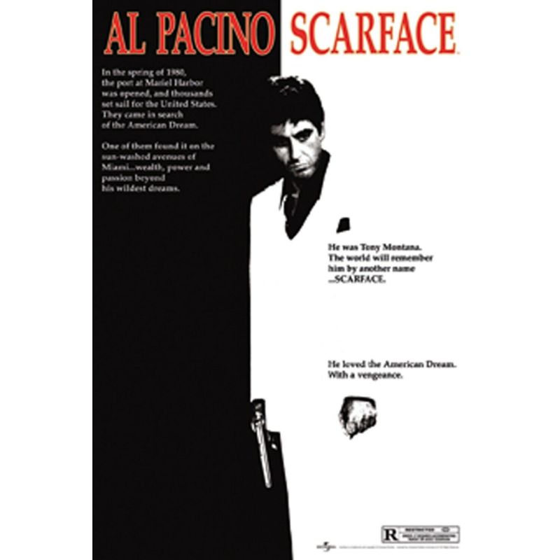 Scarface One Sheet Al Pacino Movies Maxi Poster Print 61x91.5cm | 24x36 inches