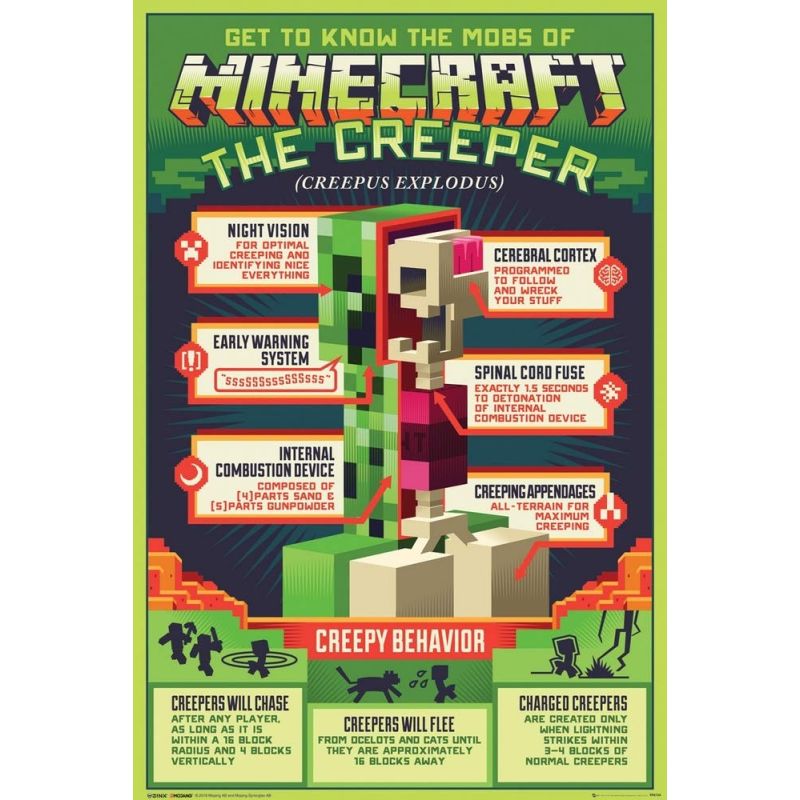 MINECRAFT CREEPY BEHAIVOR POSTER
