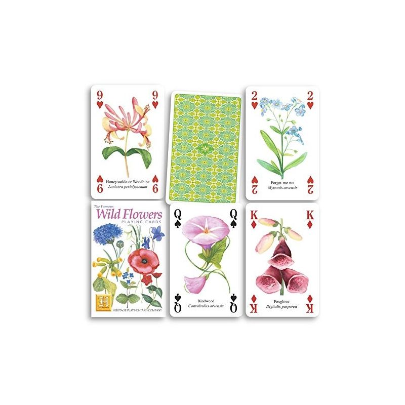 Wild Flowers Playing Cards