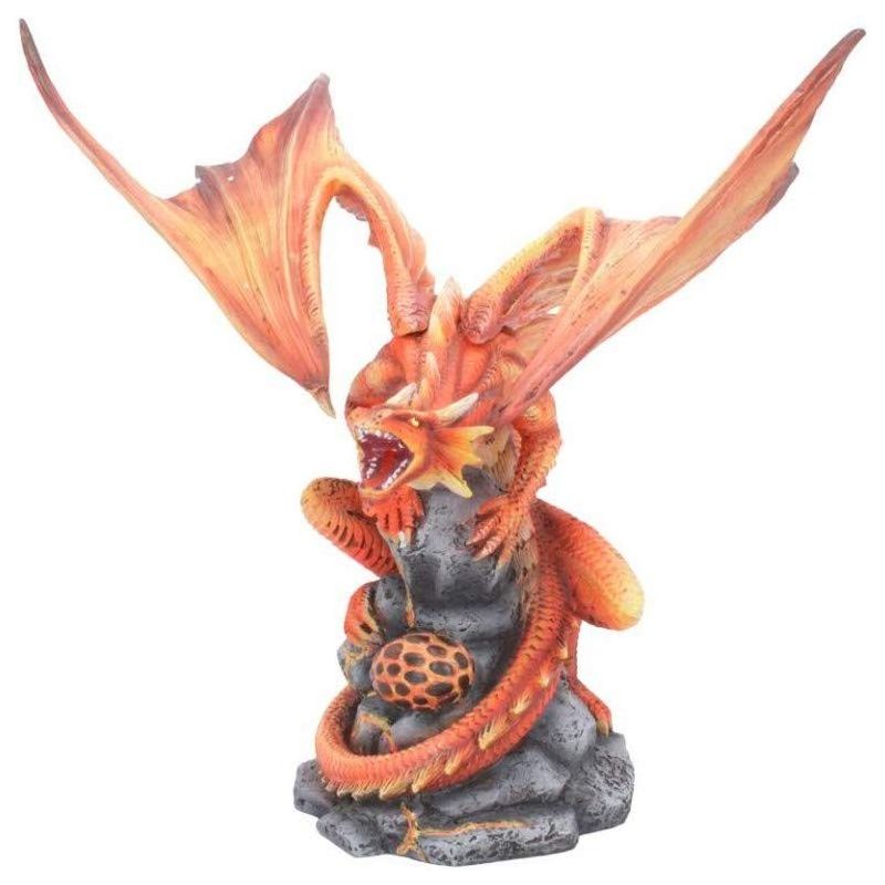 Adult Fire Dragon Anne Stokes 24.5cm Figurine, Resin, Red