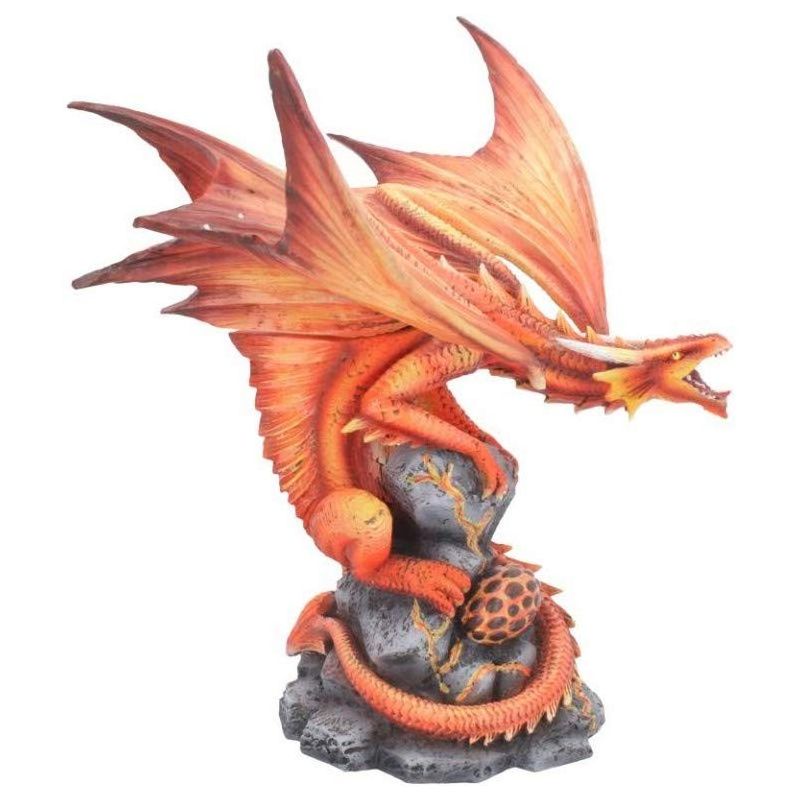 Adult Fire Dragon Anne Stokes 24.5cm Figurine, Resin, Red