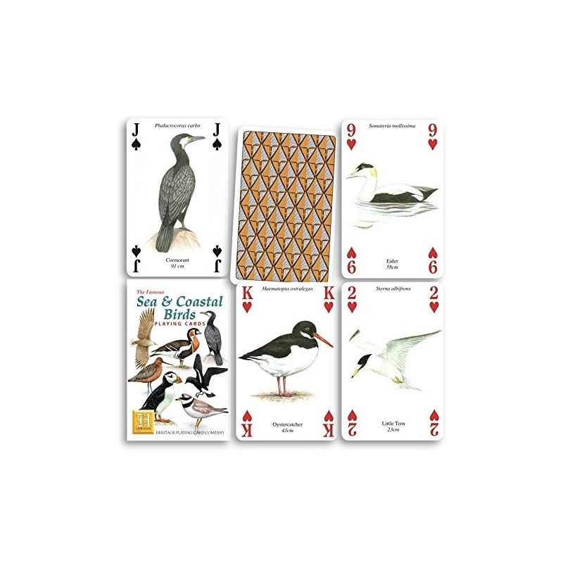 Heritage Playing Cards - Sea and Coastal Birds Playing Cards