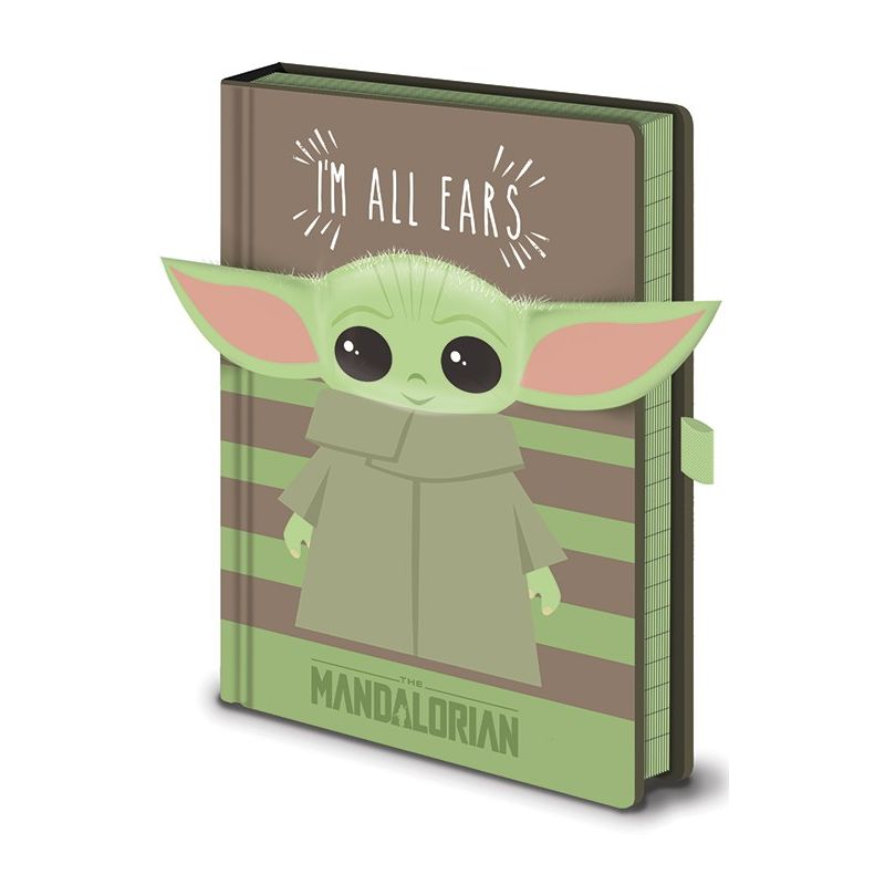 Star Wars The Mandalorian (I'm All Ears Green) A5 Premium Notebook
