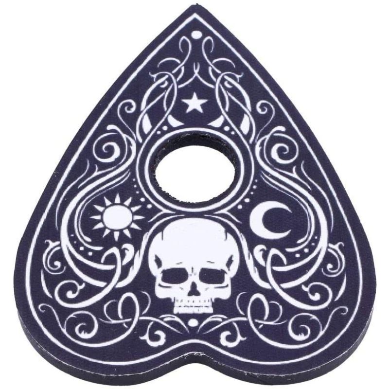 Black and White Spirit Board with Planchette, MDF/Polyester, 38.5cm