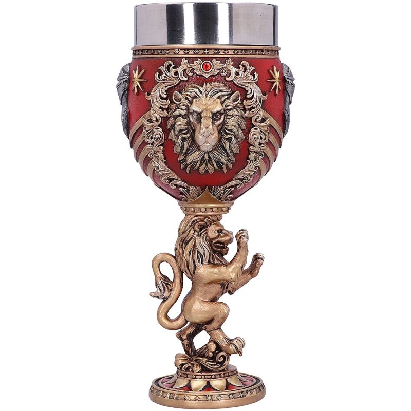Harry Potter Gryffindor Hogwarts House Collectable Goblet, Red Gold, 19.5cm