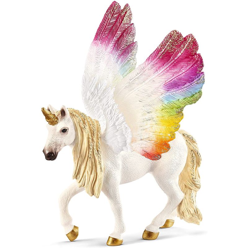Winged Rainbow Unicorn Foal Figure