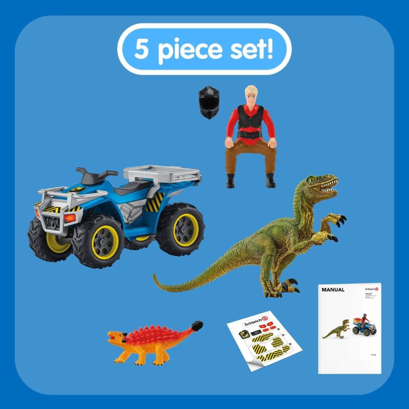 Schleich Quad - Escape from Velociraptor Dinosaurs