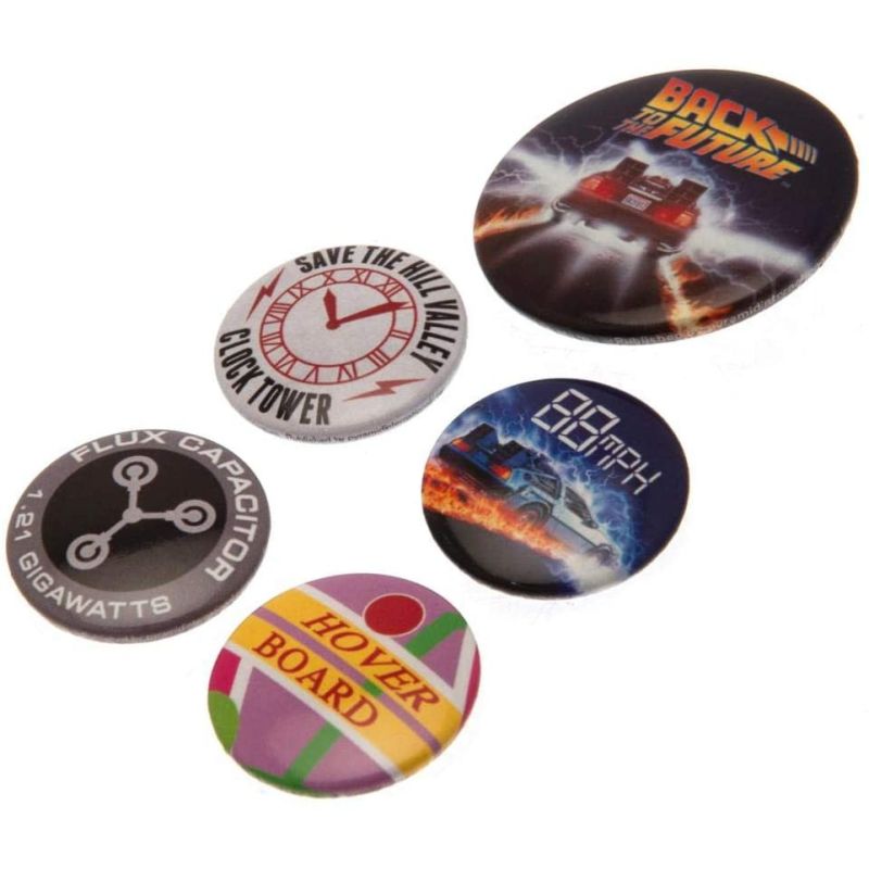 Back to The Future Delorean Badge Pack
