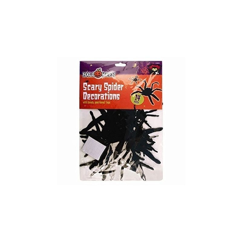Scary Halloween Decorations - 14 Pack- Spider