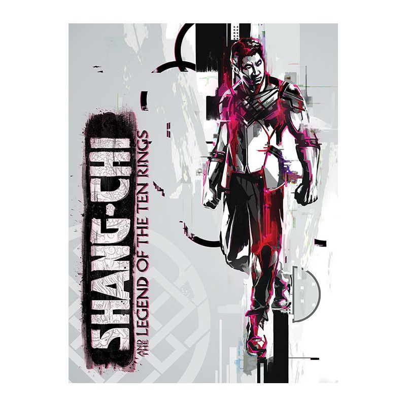 Shang-Chi and the Legend of the Ten Rings (Neon Glitch) Canvas Print 30 x 40cm