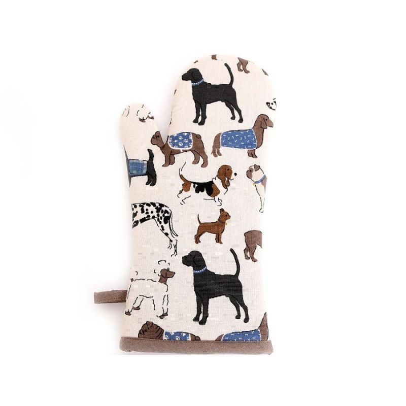 DOGS DESIGN SINGLE OVEN GLOVE