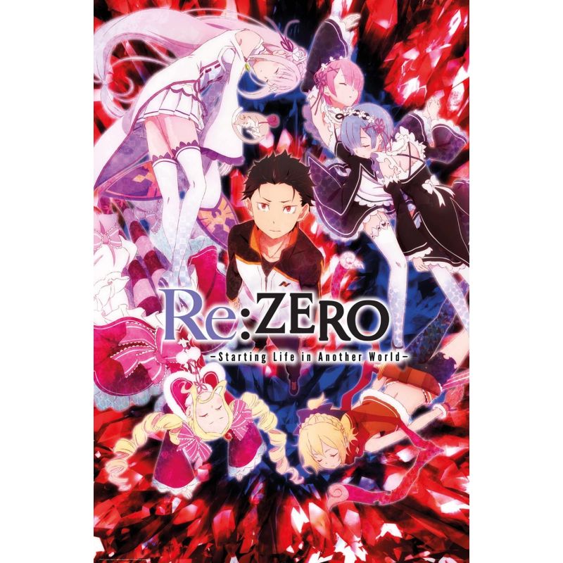 Re Zero Key Art Maxi Poster, 65 x 3.5 x 3.5 cm