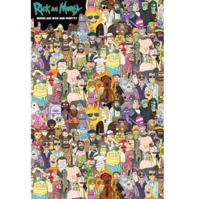 Rick and Morty Wheres Rick Maxi Poster