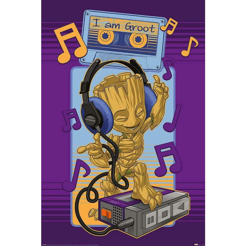 Guardians of the Galaxy Poster I Am Groot, Cassette 61x91.5cm