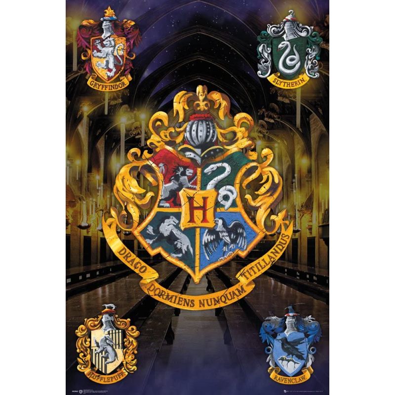 Harry Potter, Crests, Maxi Poster, 61 x 91.5 cm