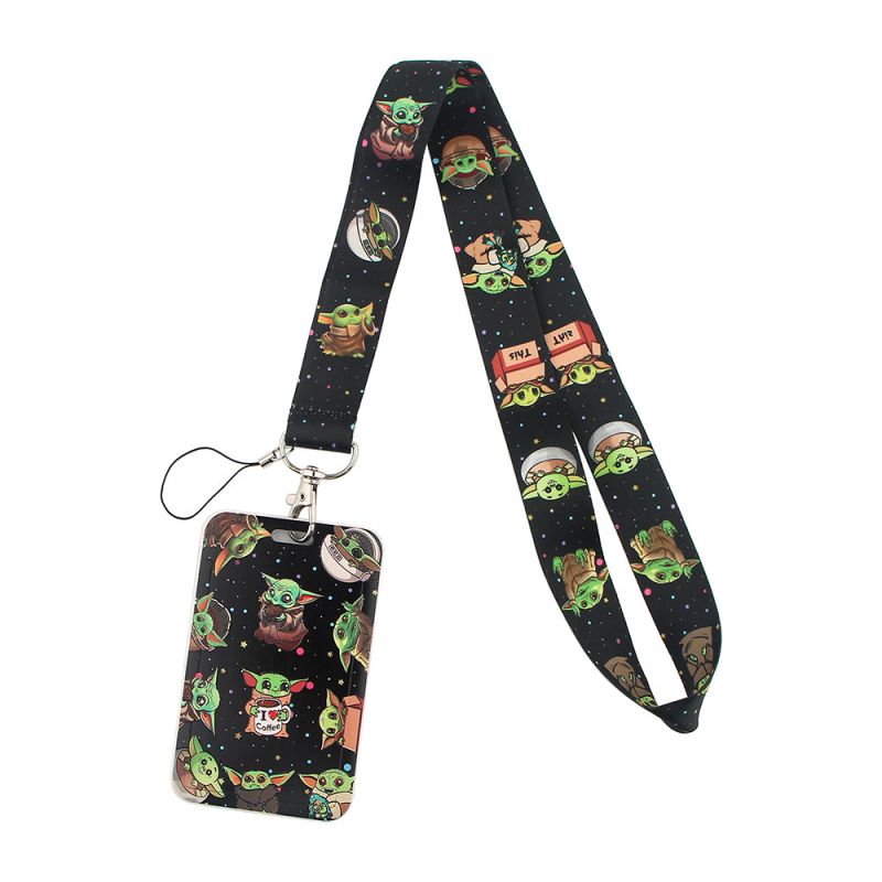 Baby Yoda Lanyard ID Badge Holder