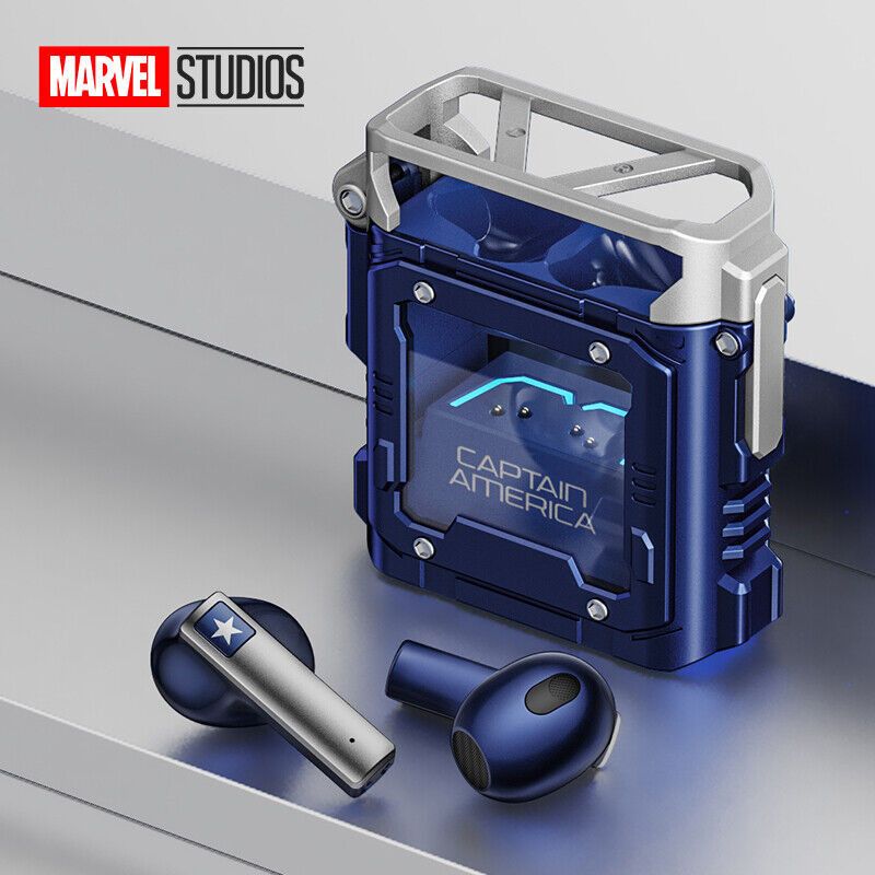 Captain America In Ear Earphones - Wireless Bluetooth
