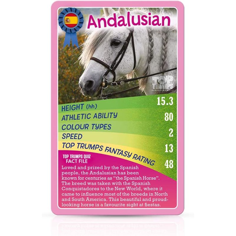 Horses and Ponies and Unicorns Top Trumps Card Game